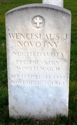 Private First Class Wenceslaus J Novotny grave marker photo