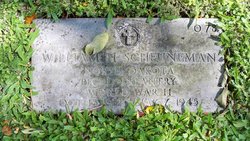 Private First Class William H Scheuneman grave marker photo