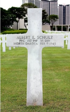 Private First Class Albert Emil Schulz grave marker