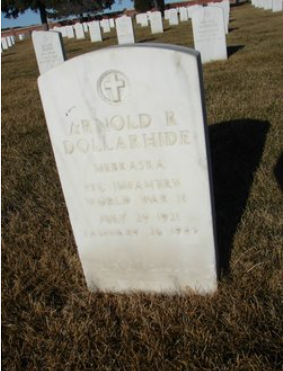 Private First Class Arnold Reed Dollarhide grave marker photo