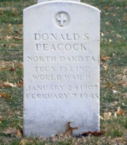 Technician Fifth Grade Donald Scott Peacock grave marker photo