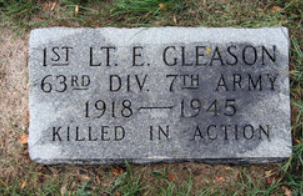 First Lieutenant Edward Gleason Fox grave marker photo