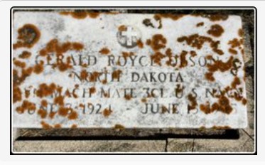 Aviation Machinist's Mate Third Class Gerald Royce Olson grave marker photo