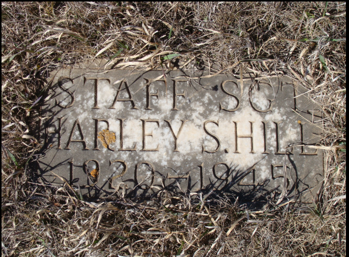 Staff Sergeant Harley Sanford Hill grave marker photo