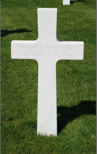 Private First Class Hilman Thelfred Thompson grave marker photo