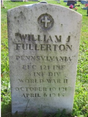 Private First Class William James Fullerton grave marker photo